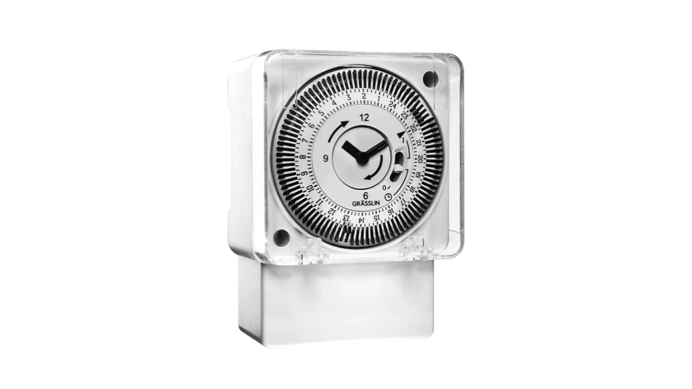 Grasslin Analogue Time Switch 110 → 230 V ac, 1-Channel