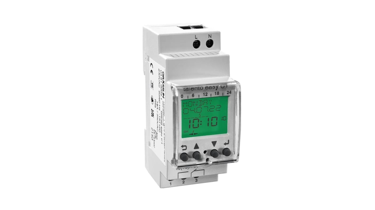 Grasslin Analogue Time Switch 230 V ac, 1-Channel