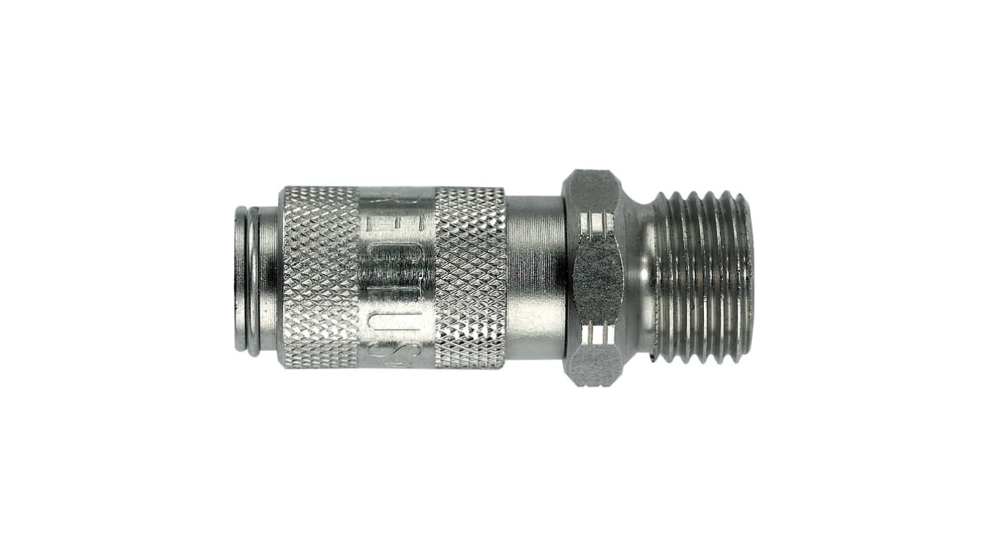 Legris Stainless Steel Male Pneumatic Quick Connect Coupling, 10mm Male Thread