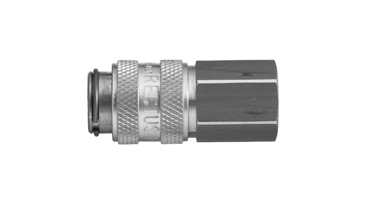 Legris Stainless Steel Male Pneumatic Quick Connect Coupling, 1/4 in Female 16mm Male Thread