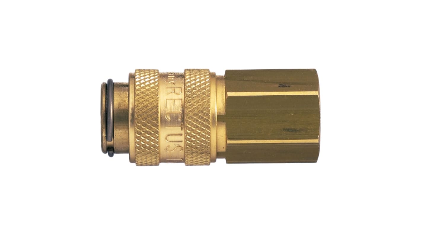Legris Nickel Plated Brass Male Pneumatic Quick Connect Coupling, BSPP 1/4 in Male 16mm Male Thread