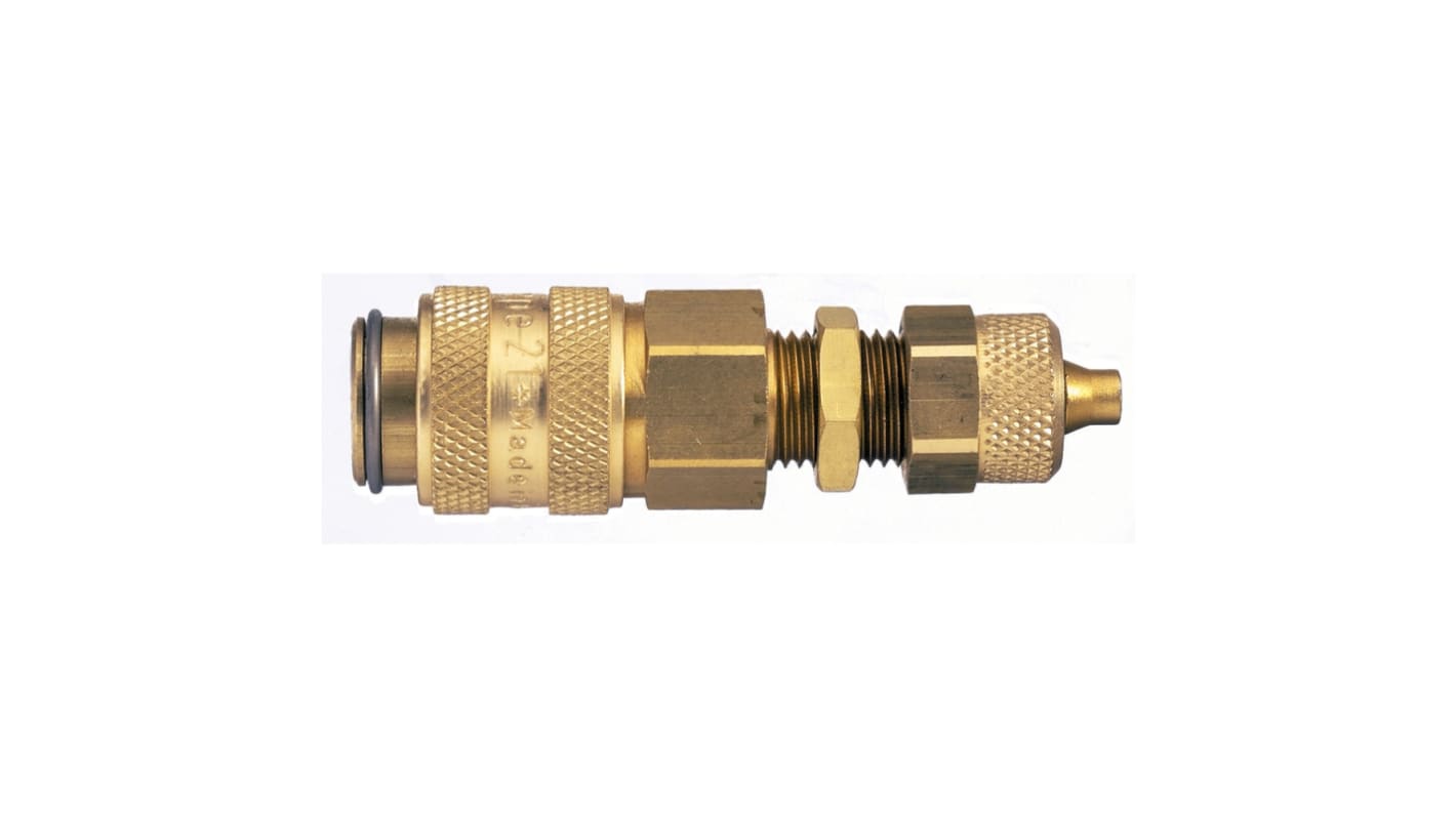 Legris Nickel Plated Brass Male Pneumatic Quick Connect Coupling, 16mm Male Thread