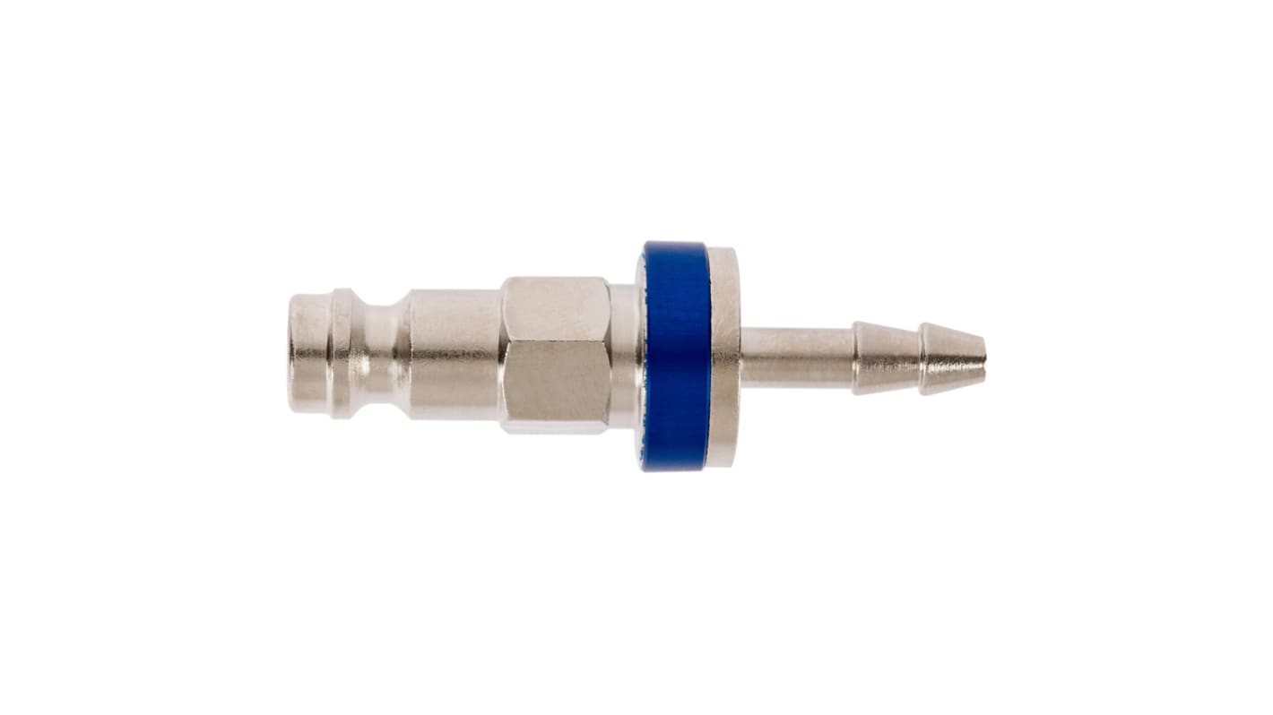 Legris Nickel Plated Brass Female, Male Pneumatic Quick Connect Coupling, 9mm Hose Barb