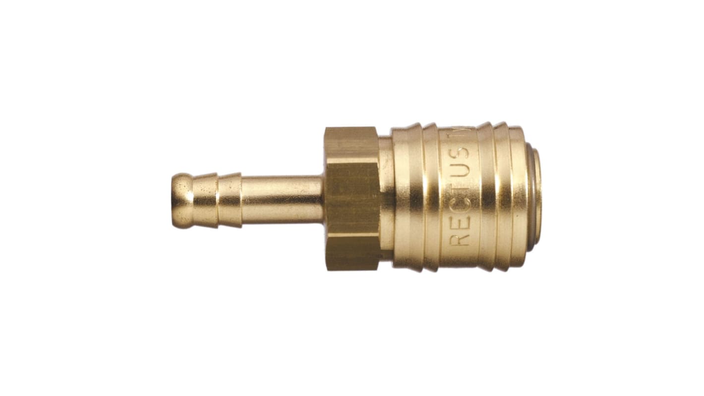 Legris Nickel Plated Brass Female, Male Pneumatic Quick Connect Coupling, 25mm Hose Barb