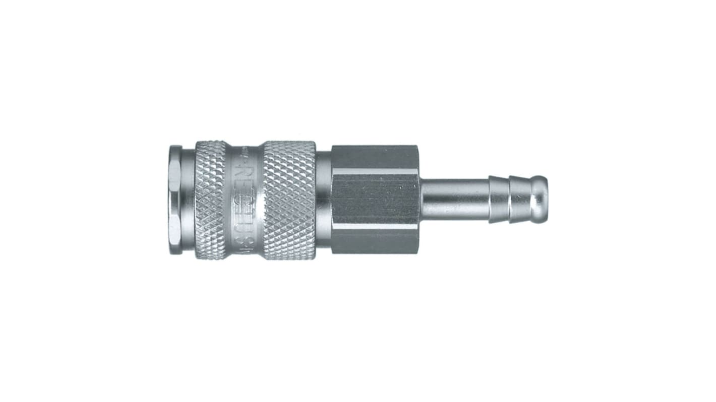 Legris Nickel Plated Brass Female, Male Pneumatic Quick Connect Coupling, 23mm Hose Barb