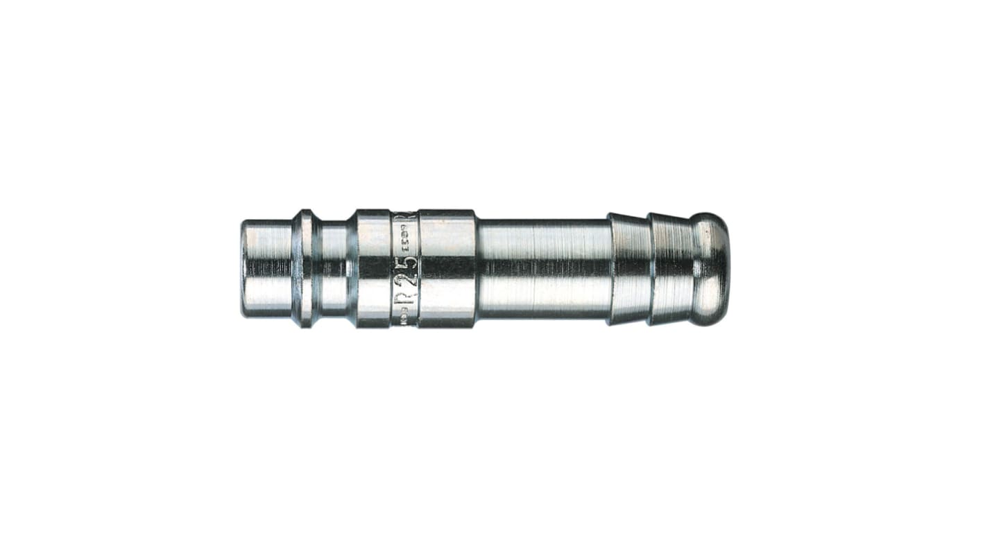 Legris Zinc Plated Steel Male Pneumatic Quick Connect Coupling, Hose Barb