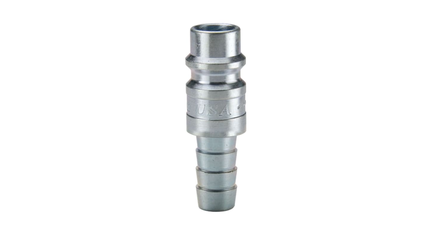 Legris Zinc Plated Steel Male Pneumatic Quick Connect Coupling, Hose Barb