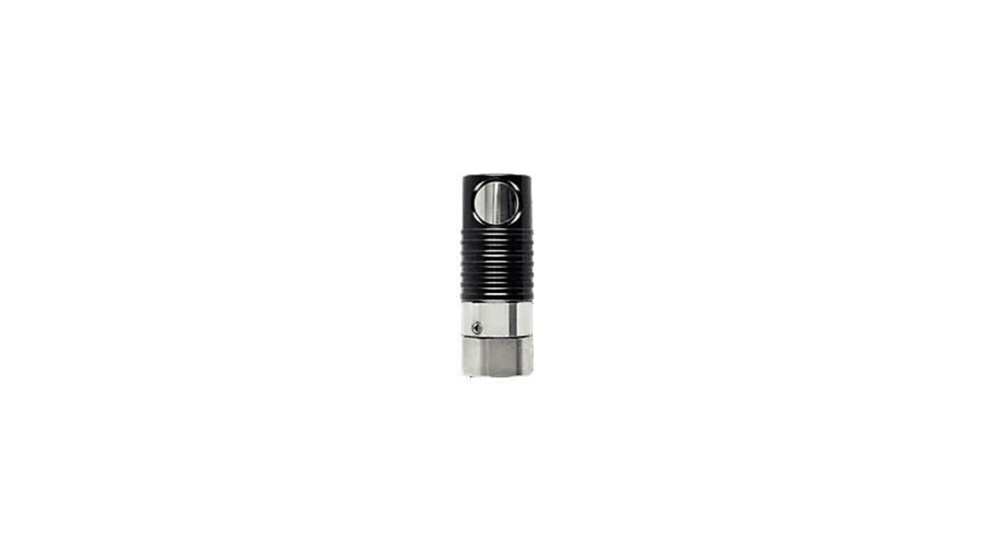 Legris Anodised Aluminium, Nickel Plated Brass Female Pneumatic Quick Connect Coupling, 3/8 in Female Female Thread