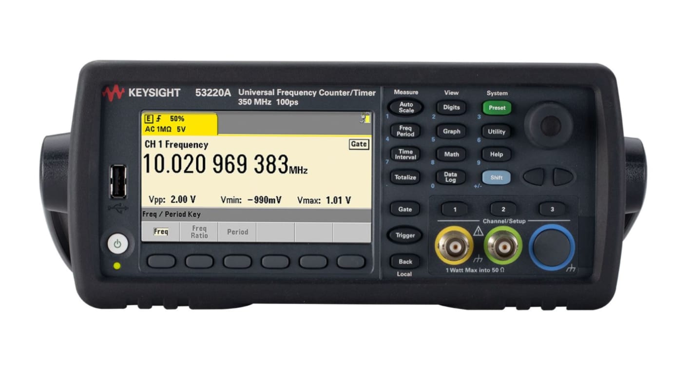 Keysight Technologies 53220A Frequency Counter, 350MHz Max, 12 digits/s Resolution