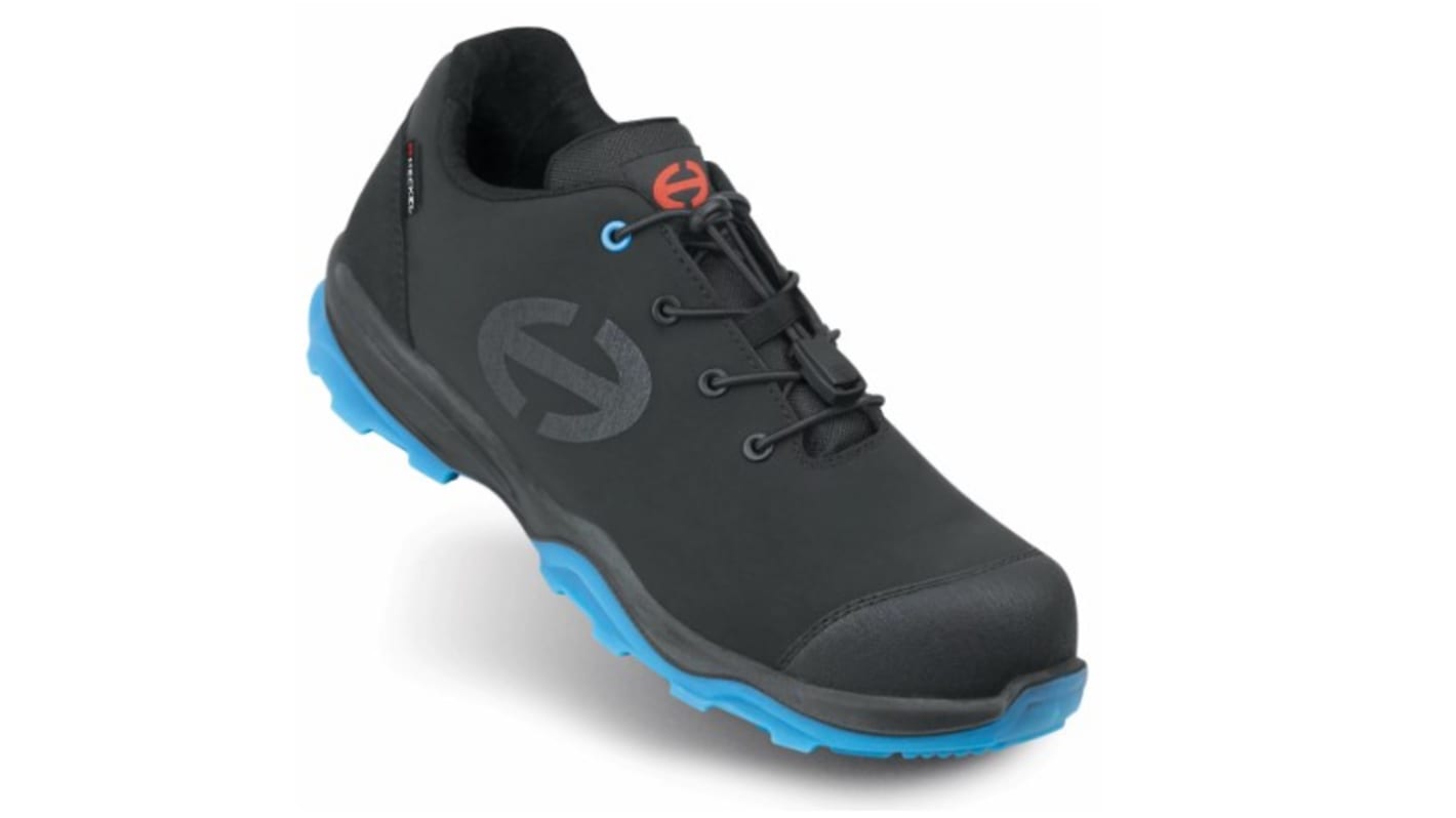 Uvex RUN-R PLANET Unisex Black, Blue Non Metallic Toe Capped Safety Trainers, UK 8, EU 42