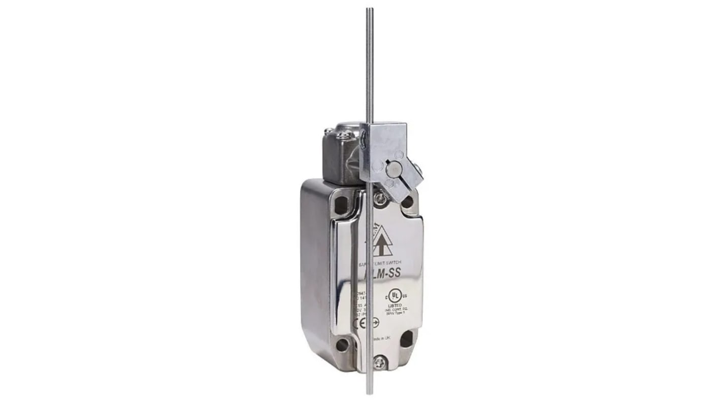 Interruttore di fine corsa di sicurezza IDEM, Leva, 2NC, 2NO, 240V, 3A, IP67, IP69K