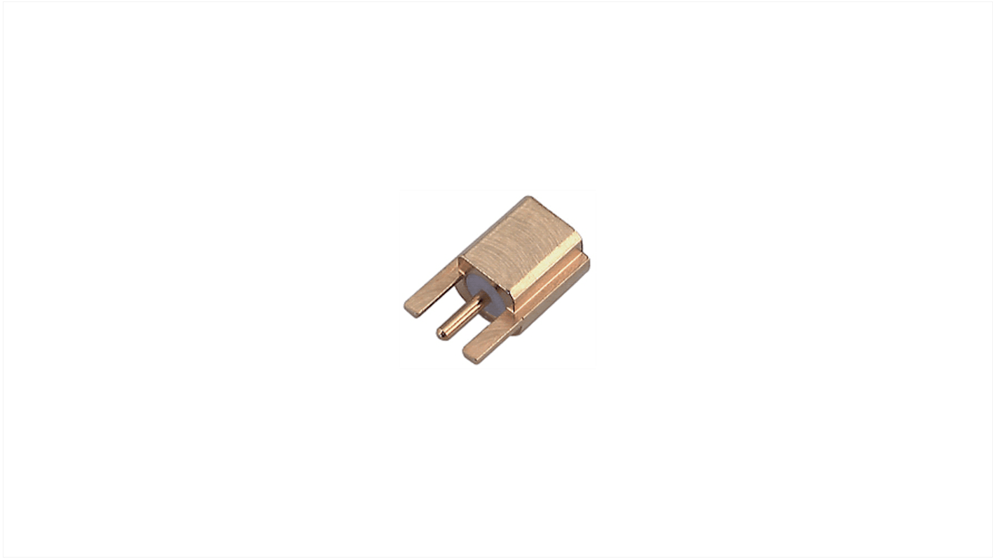 Connecteur coaxial PCB Huber+Suhner Femelle Droit, raccordement Montage encartable 50Ω Montage bord de carte