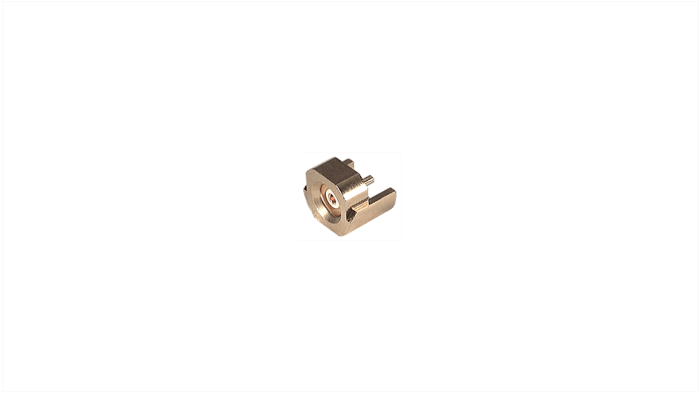 Huber+Suhner 92_MMB Series, jack Edge Mount Coaxial PCB Connector, 50Ω, Edge Mount Termination, Vertical Body