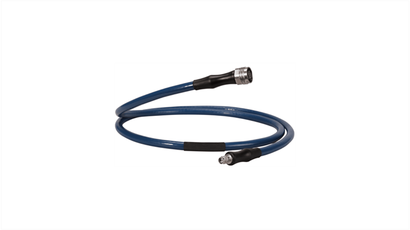 Huber+Suhner TL-8A Series Male SMA to Male SMA Coaxial Cable, 1m, Terminated