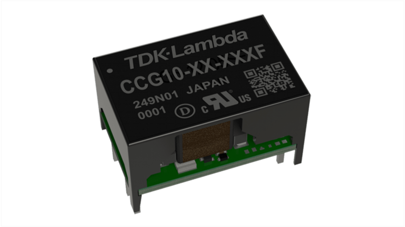 TDK CCG 1.3-10W DC/DC-Wandler 8.58W 12 VDC IN, 3.3V dc OUT / 2.6A Durchsteckmontage