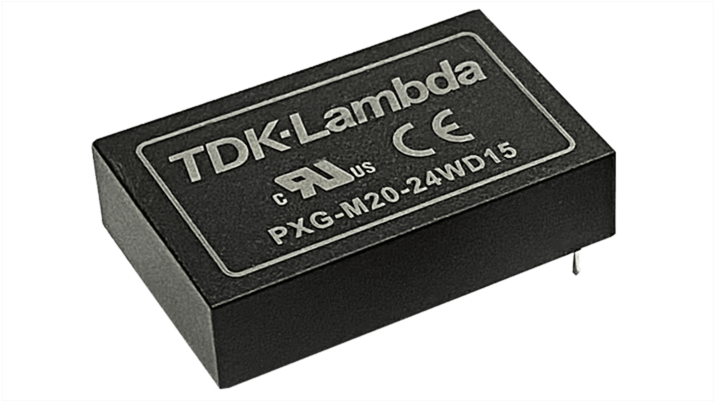 TDK-Lambda DC-DC átalakító, KI: ±12V dc, ±0.625A / 15W, BE: 18 → 75 V DC