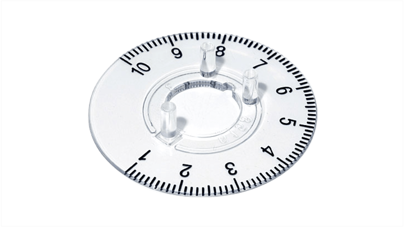 OKW Potentiometer Drehknopf-Zifferblatt Typ Zählscheibe