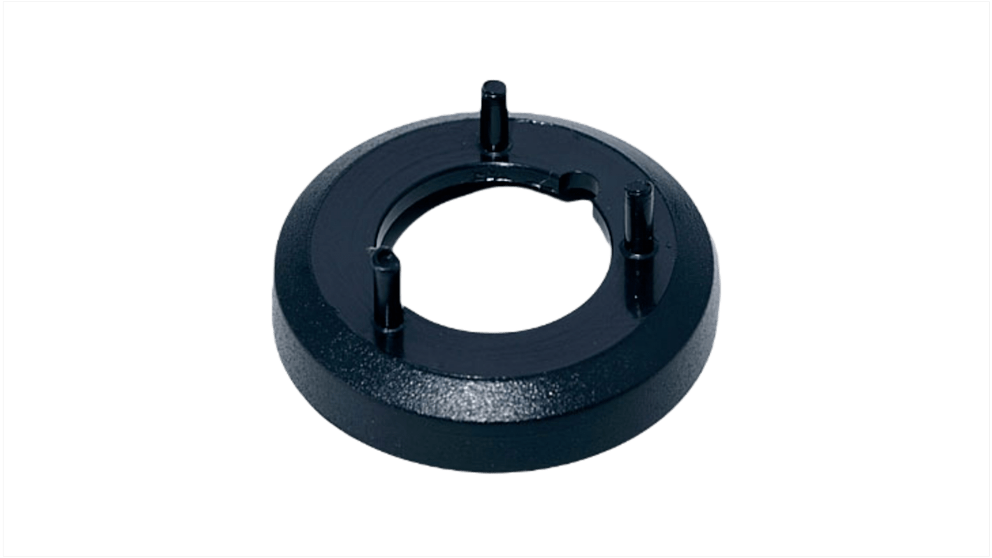OKW Black Potentiometer Knob Round Shaft, A7516000