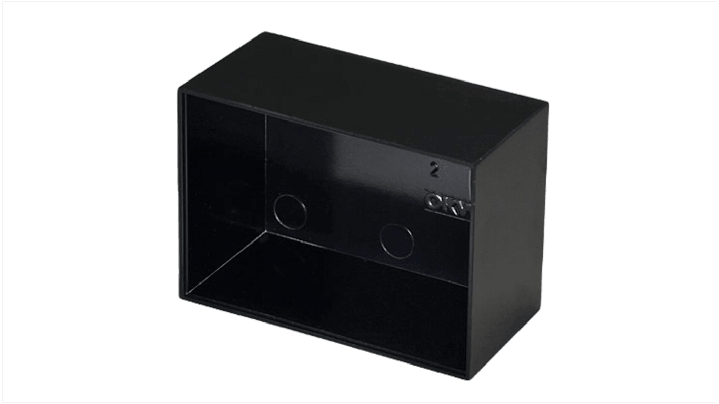 Caja de encapsulado de PF, 70.6 x 50.4 x 20mm de color Negro