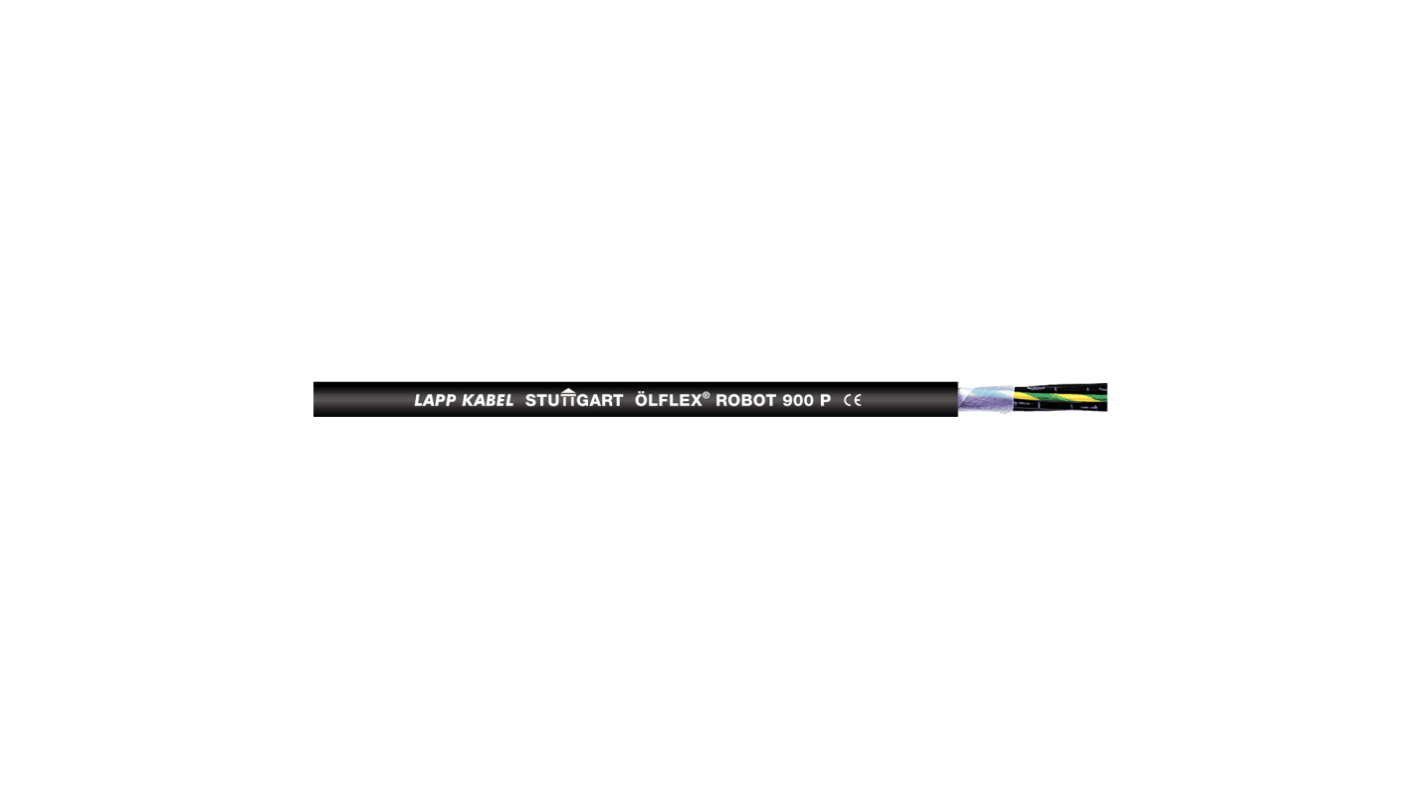 Lapp 28170 Control Cable, 2 Cores, 1 mm², Screened, 100m, Black Thermoplastic Elastomers TPE Sheath, 17 AWG