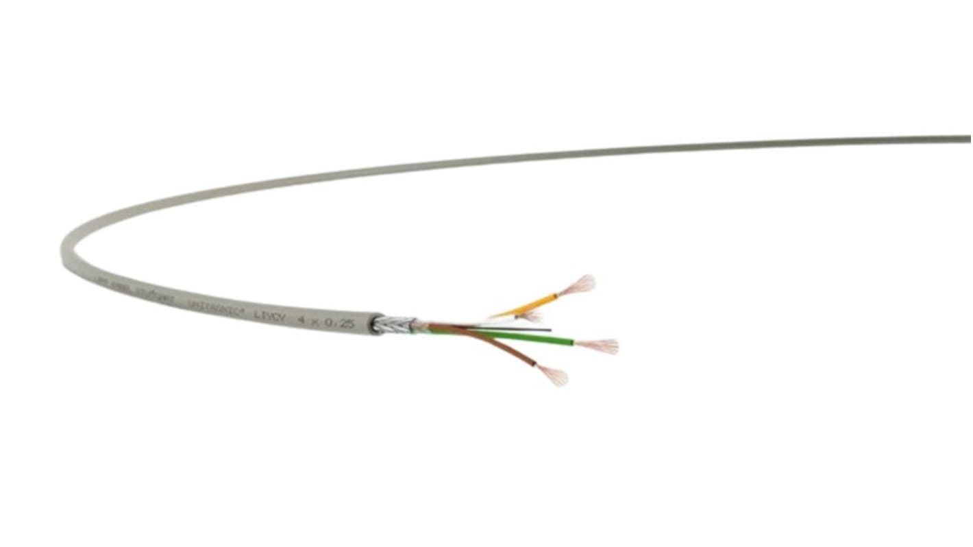 Cable de datos apantallado Cable de transferencia de datos Lapp de 32 conductores, 0.34 mm², 22 AWG, long. 100m Gris