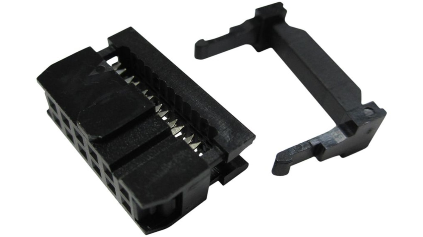 Connecteur IDC RND Prise femelle, 12 contacts, 2 rangées, pas 2.54mm, Montage sur câble