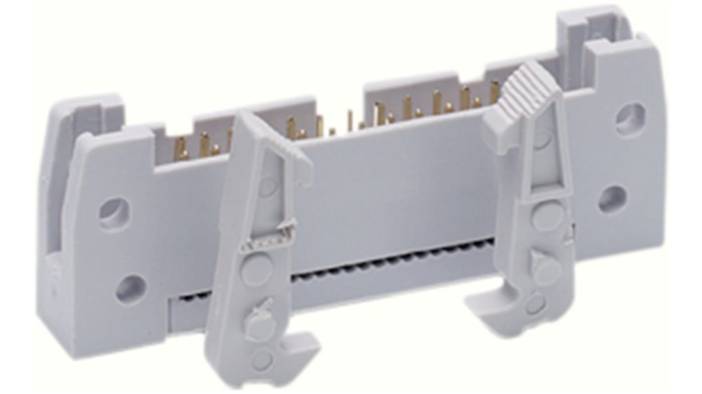 Connecteur IDC RND Connecteur mâle, 10 contacts, 2 rangées, pas 2.54mm, Montage sur câble