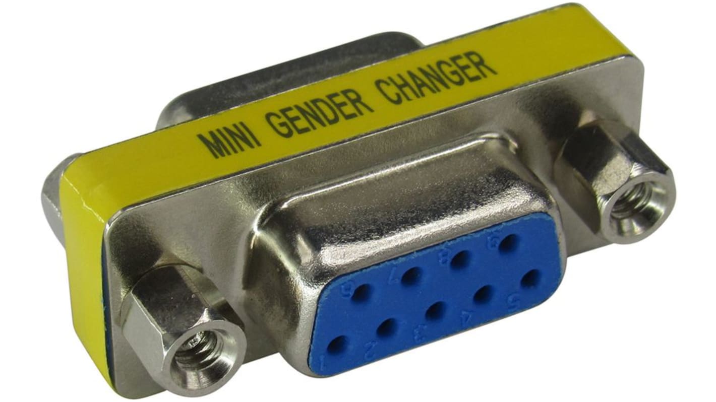 Mini gender changer DB9 f-f