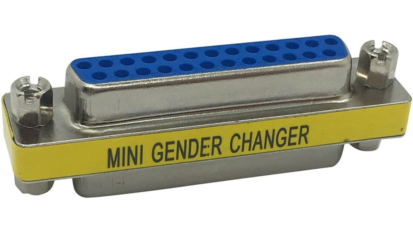 Mini gender changer DB25 f-f