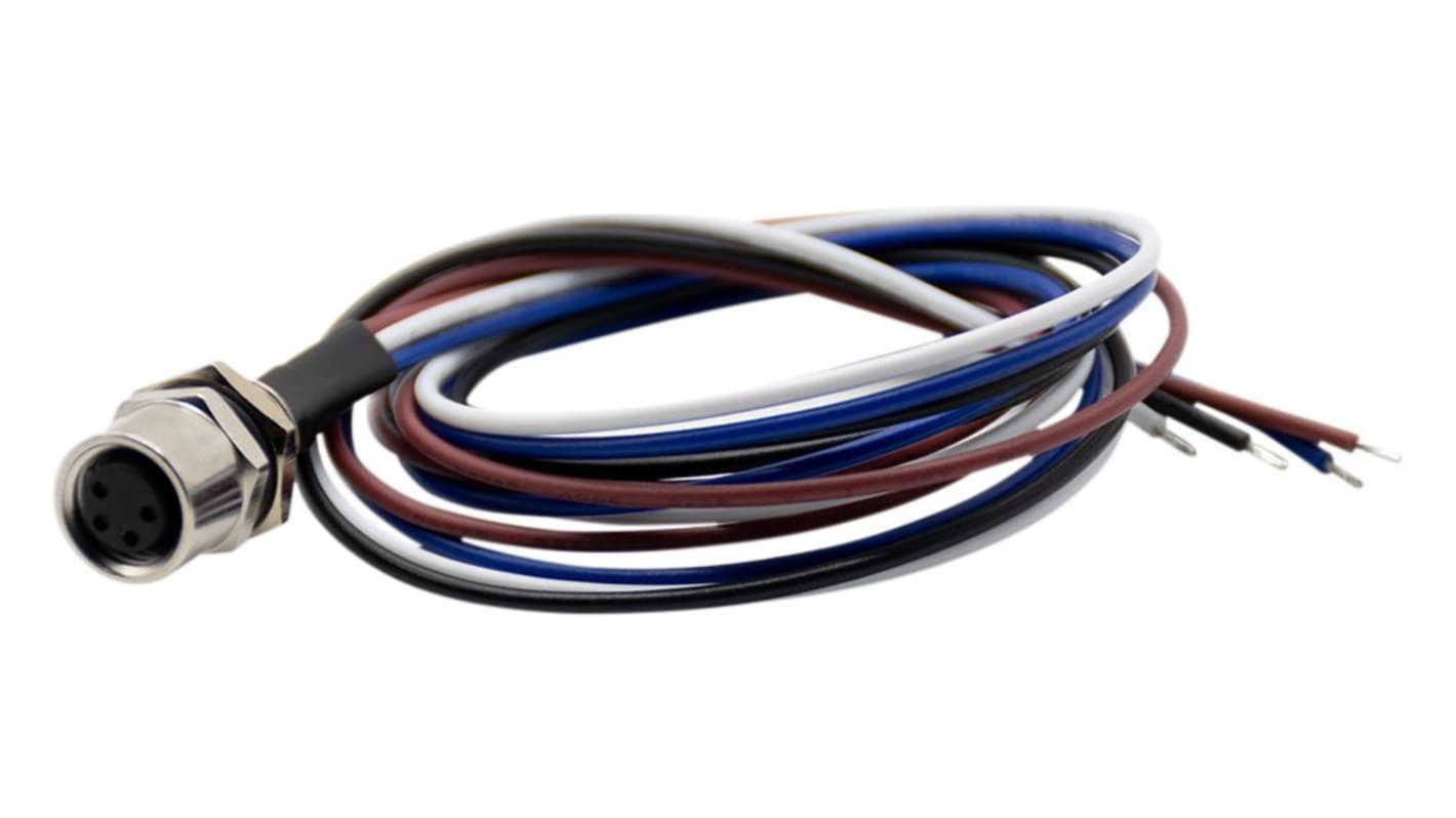 RND 205-01124 | RND Connector, 4 Contacts, Panel Mount, M8 Connector ...