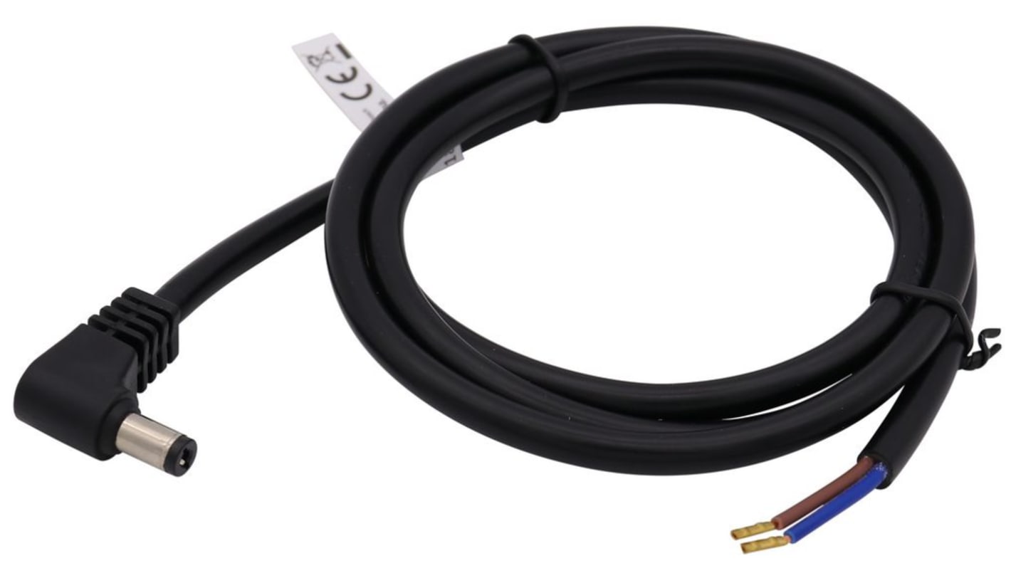 Cable RND de 5m, con. A Conector DC macho, macho, con. B Extremo libre