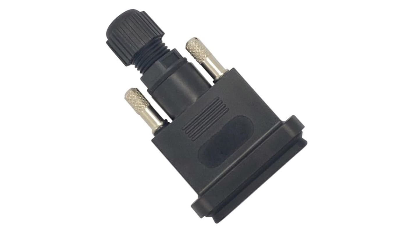 Carcasa de conector D Sub SérieRND 205, Recto, 9 contactos Termoplástico reforzado con fibra de vidrio, Negro, D-Sub