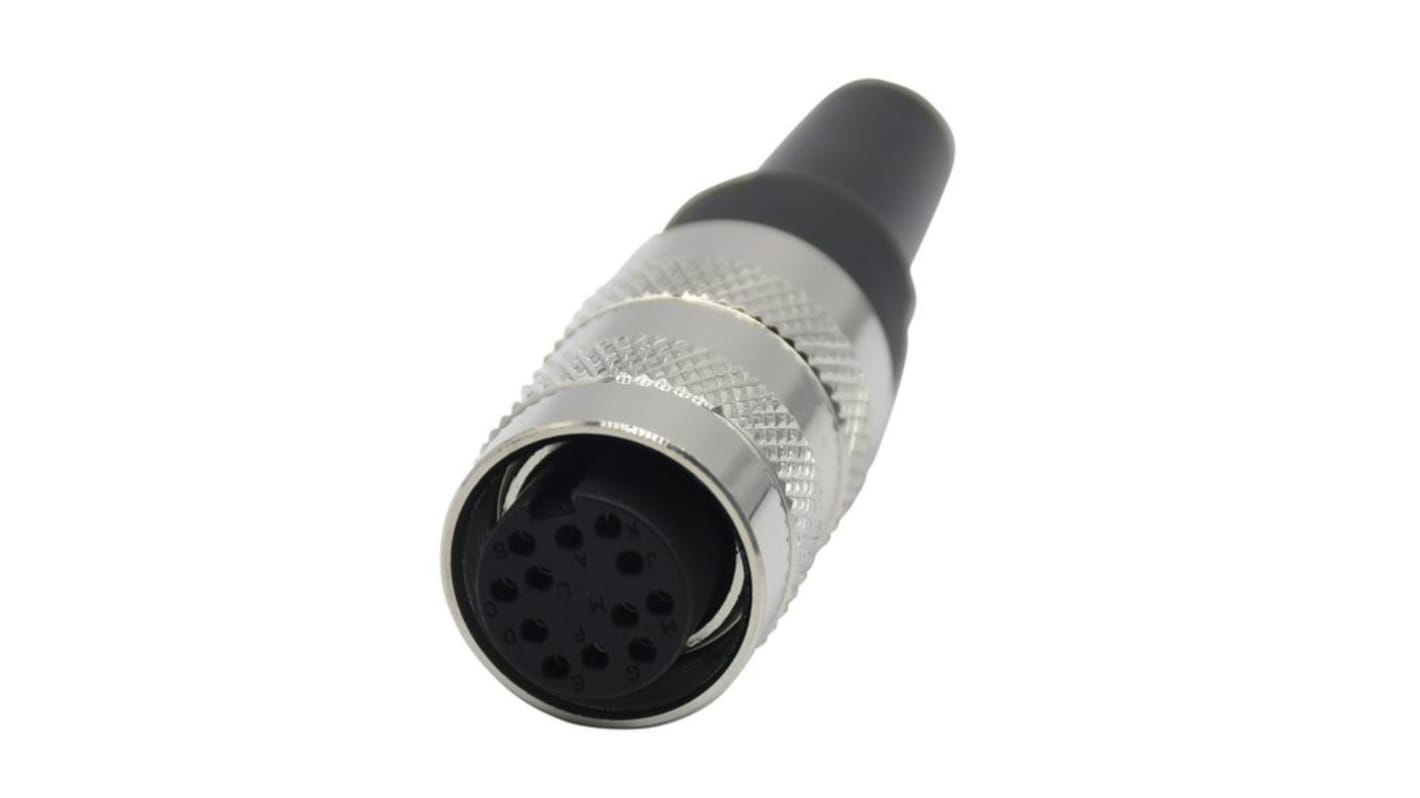 RND Connector, 12 Contacts, Cable Mount, M16 Connector, Plug, Female, IP67, RND 205 Series