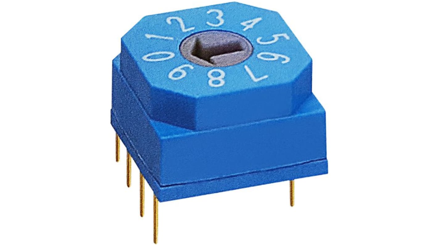 RND Flush, Screwdriver Rotary Coded DIP Switch