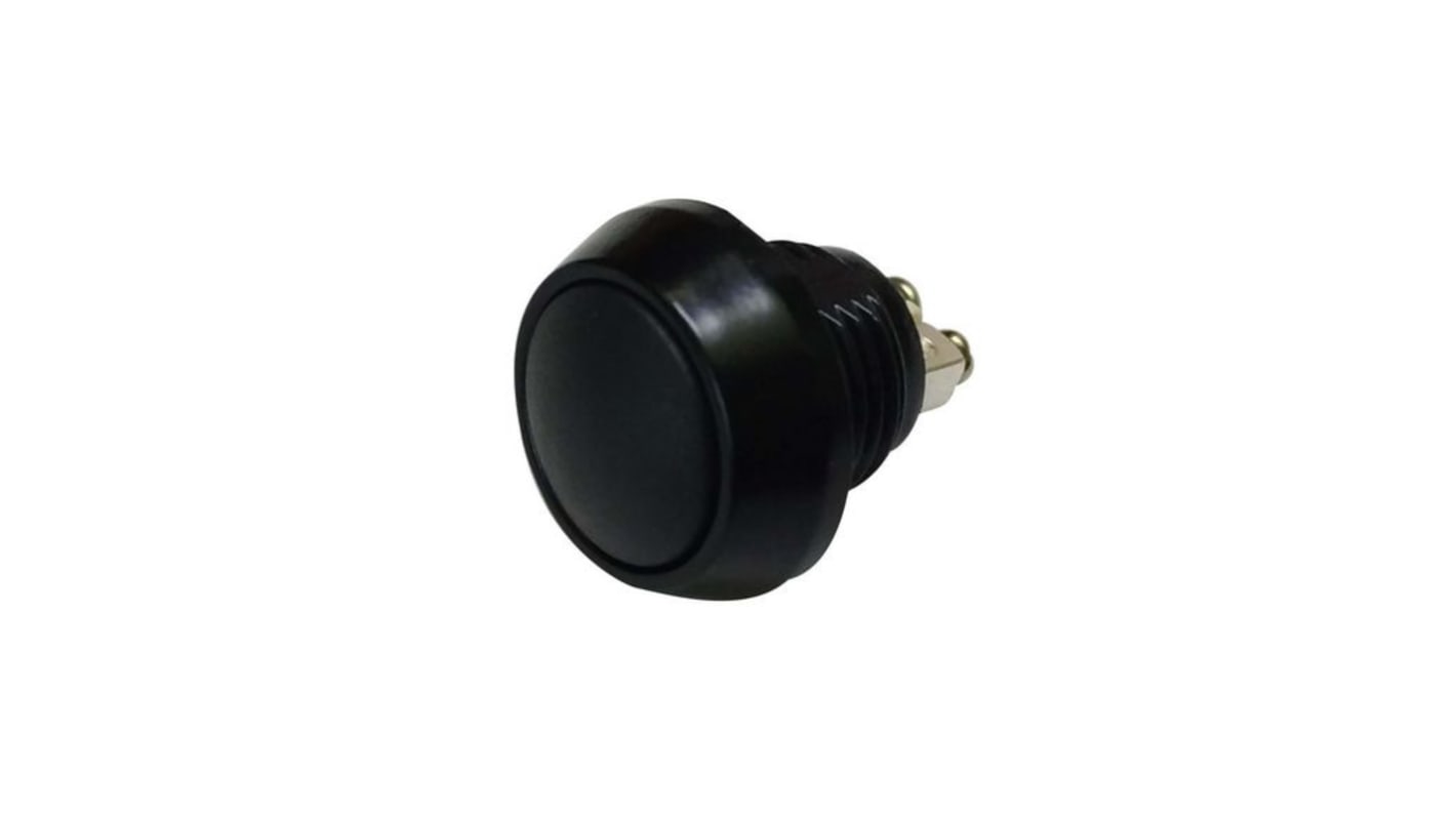 RND RND 210 Series Vandal Proof Push Button Switch, (On)-Off, Panel Mount, 12mm Cutout, SPST, 36V dc, IP65