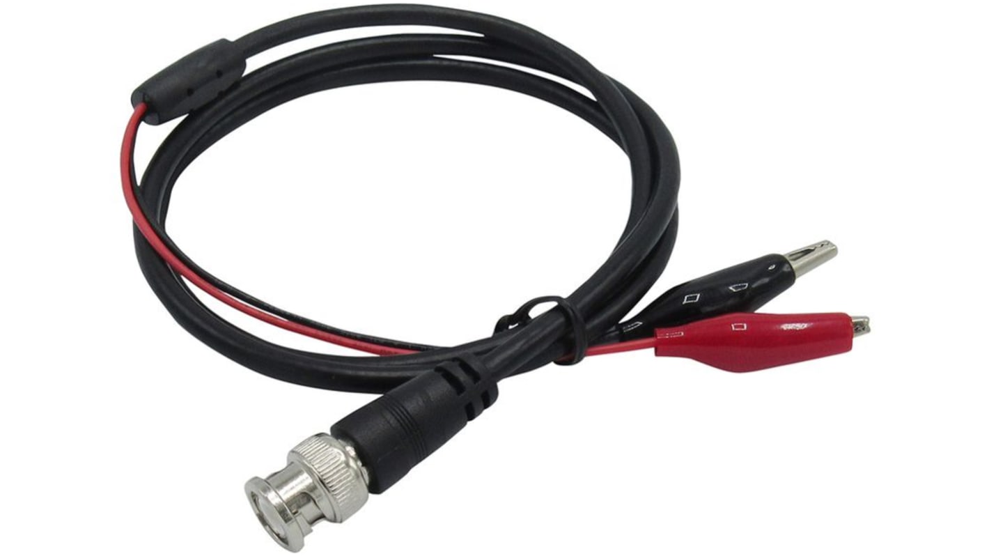 BNC Plug - 2 IC crocodile test lead, RG5