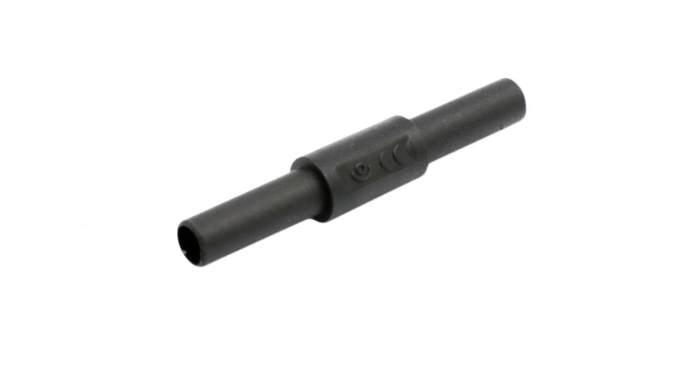 4 mm banana socket coupler, black