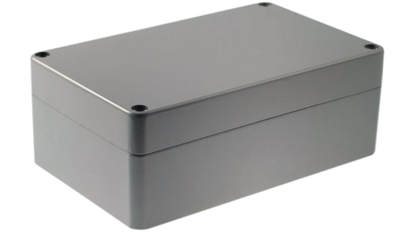 Caja RND de Aluminio Gris claro, 160 x 100 x 60mm, IP65