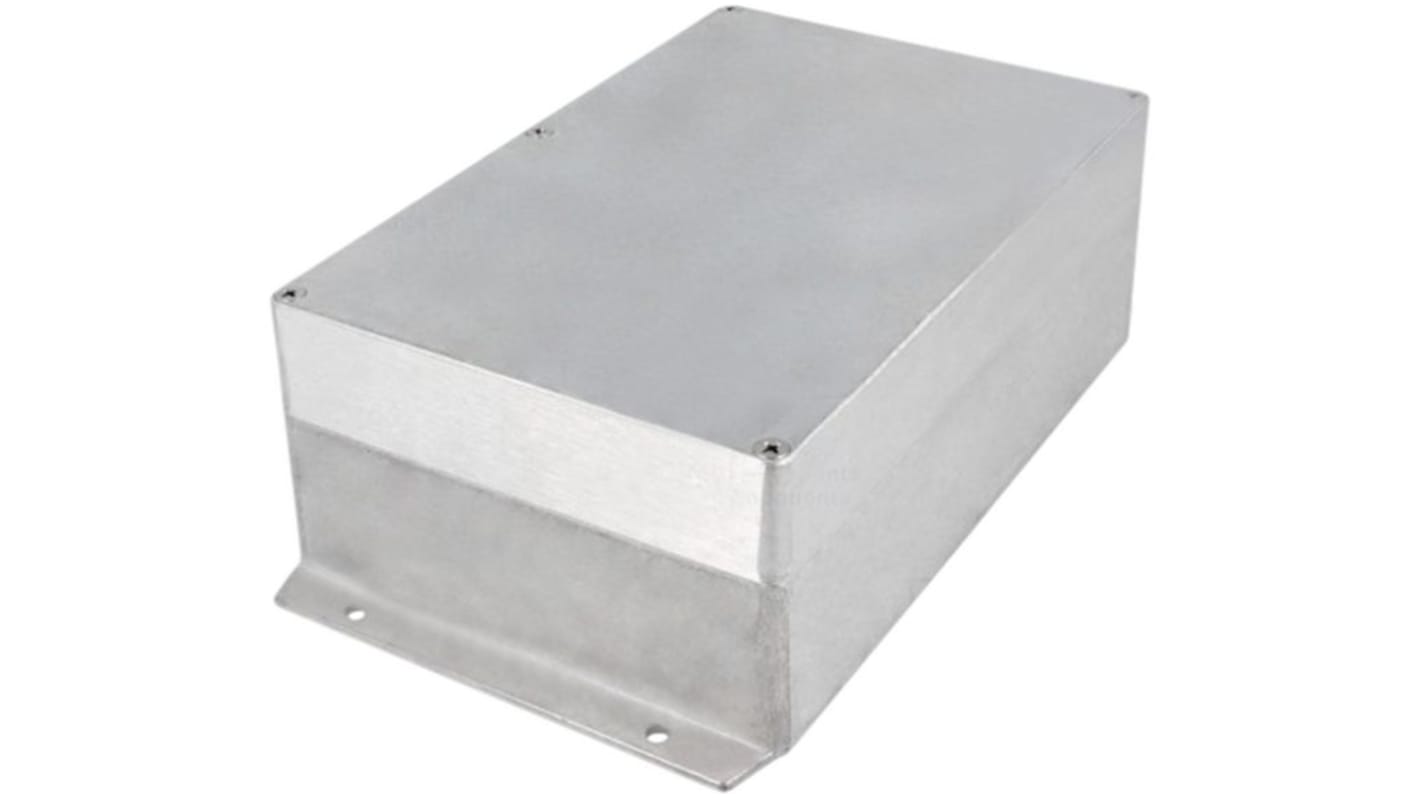 RND RND 455 Series Aluminium Aluminium Alloy Enclosure, IP65, Flanged, Aluminium Lid, 222 x 146 x 82mm