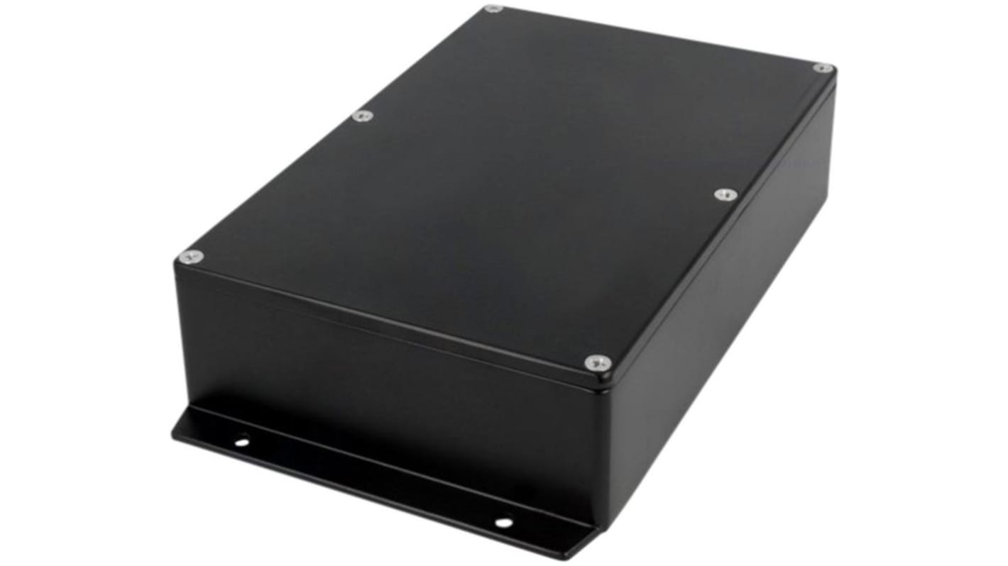 Caja RND de Aleación de aluminio Negro, 222 x 146 x 55mm, IP65