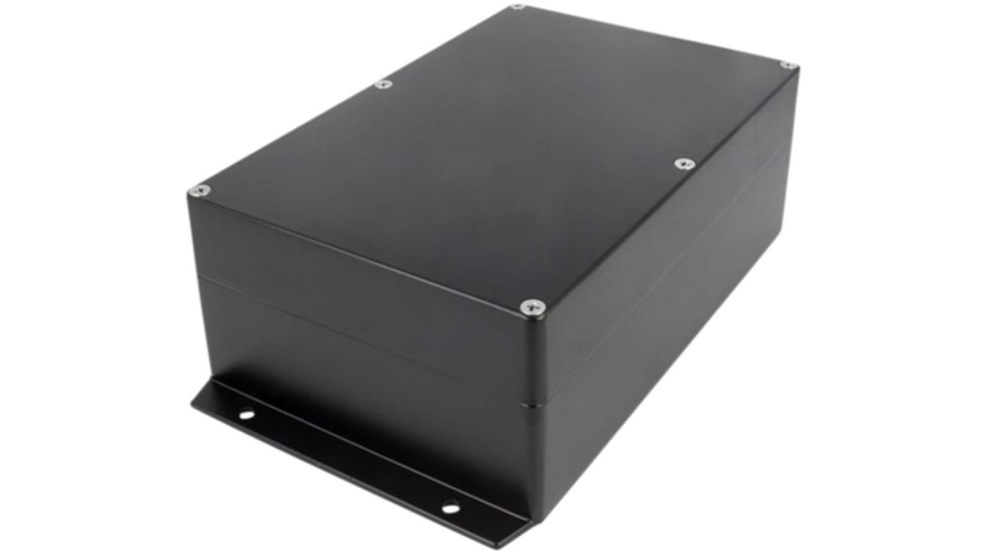 Caja RND de Aleación de aluminio Negro, 222 x 146 x 82mm, IP65