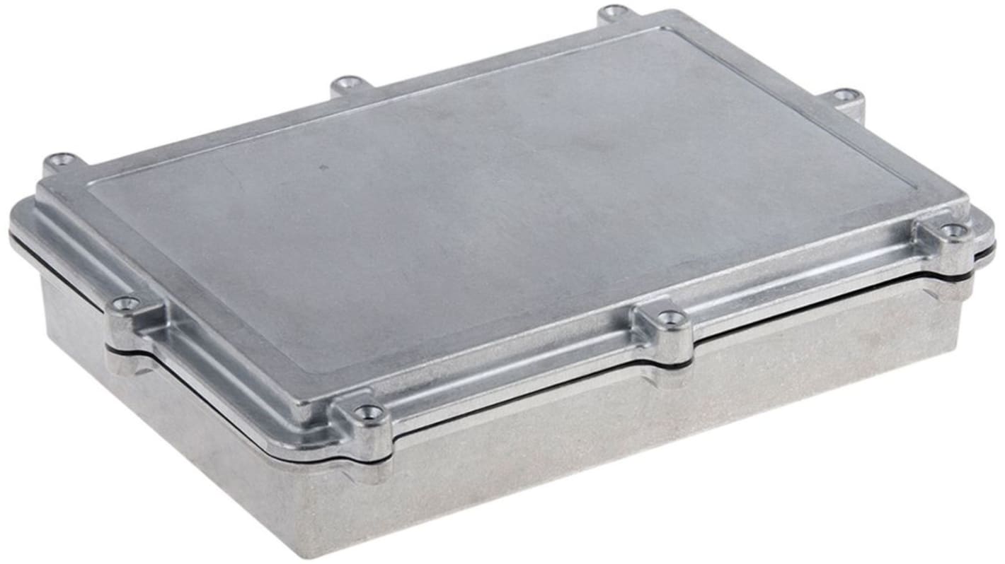 RND RND 455 Series Aluminum (Anodized) Aluminium Alloy Enclosure, IP67, Aluminum (anodized) Lid, 262 x 182 x 55mm