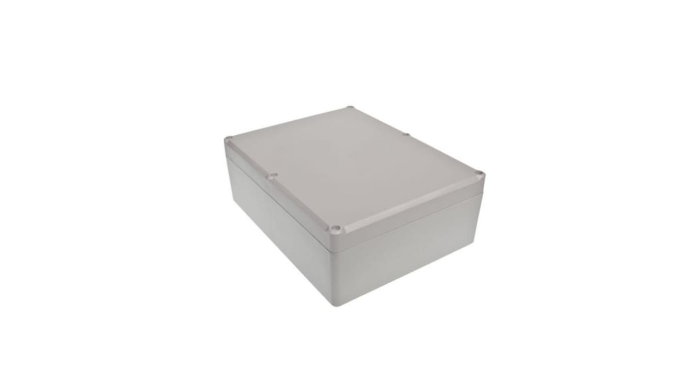 RND RND 455 Series Grey ABS Enclosure, IP67, Grey Lid, 216.85 x 166.8 x 73.75mm