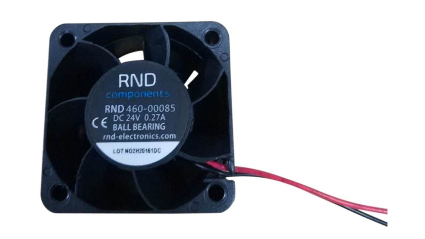 RND Axial Fan, 24 V dc, dc Operation, 23.8cfm, 6.48W, 270mA Max, 40 x 40 x 28mm