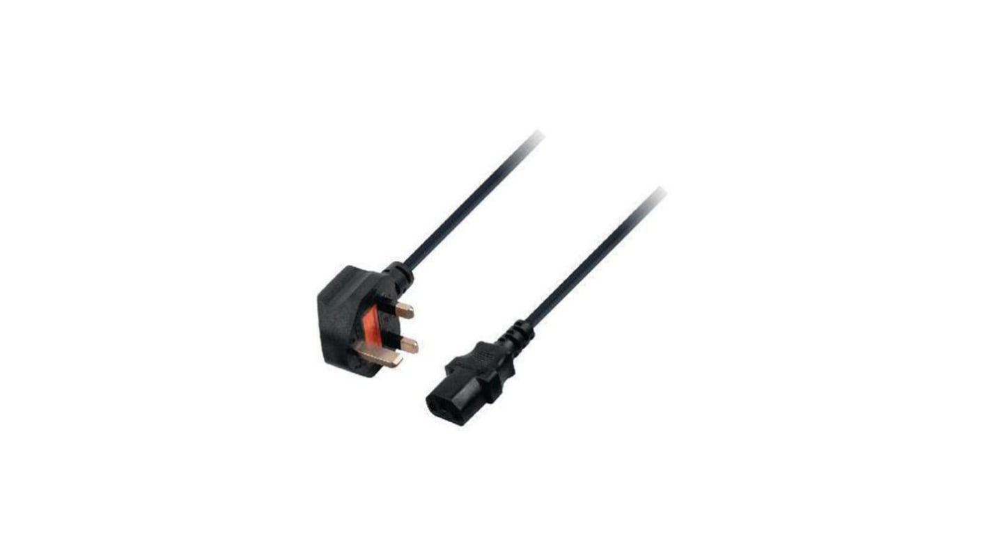 MAINS CABLE UK to IEC C13 1.8M