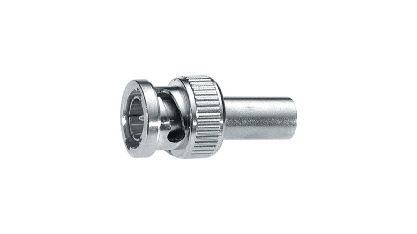 Connecteur coaxial cylindrique Huber+Suhner Mâle Droit, raccordement A sertir Montage sur câble CAD