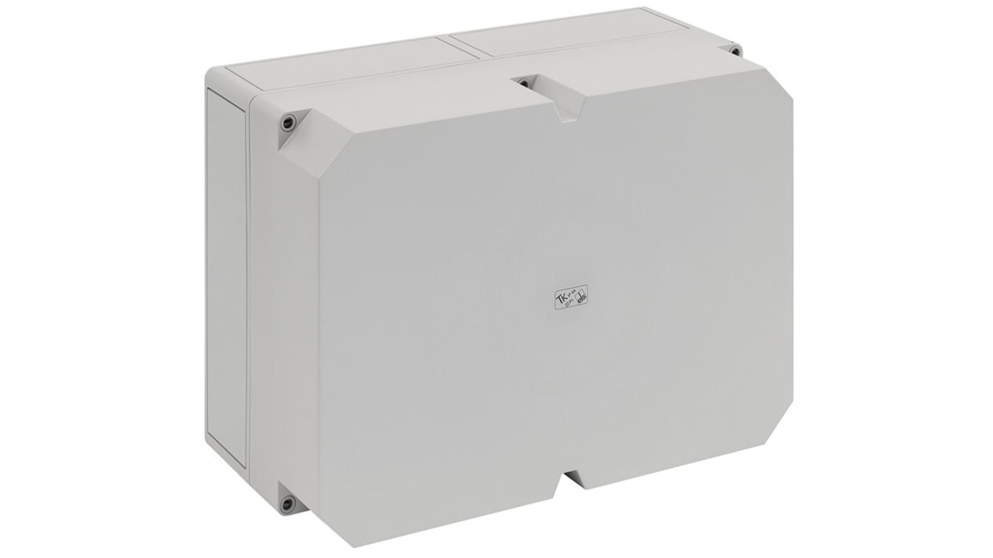 Gunther Spelsberg TK PS Series Grey Polystyrene General Purpose Enclosure, IP66, IK07, Grey Lid, 165 x 361 x 254mm