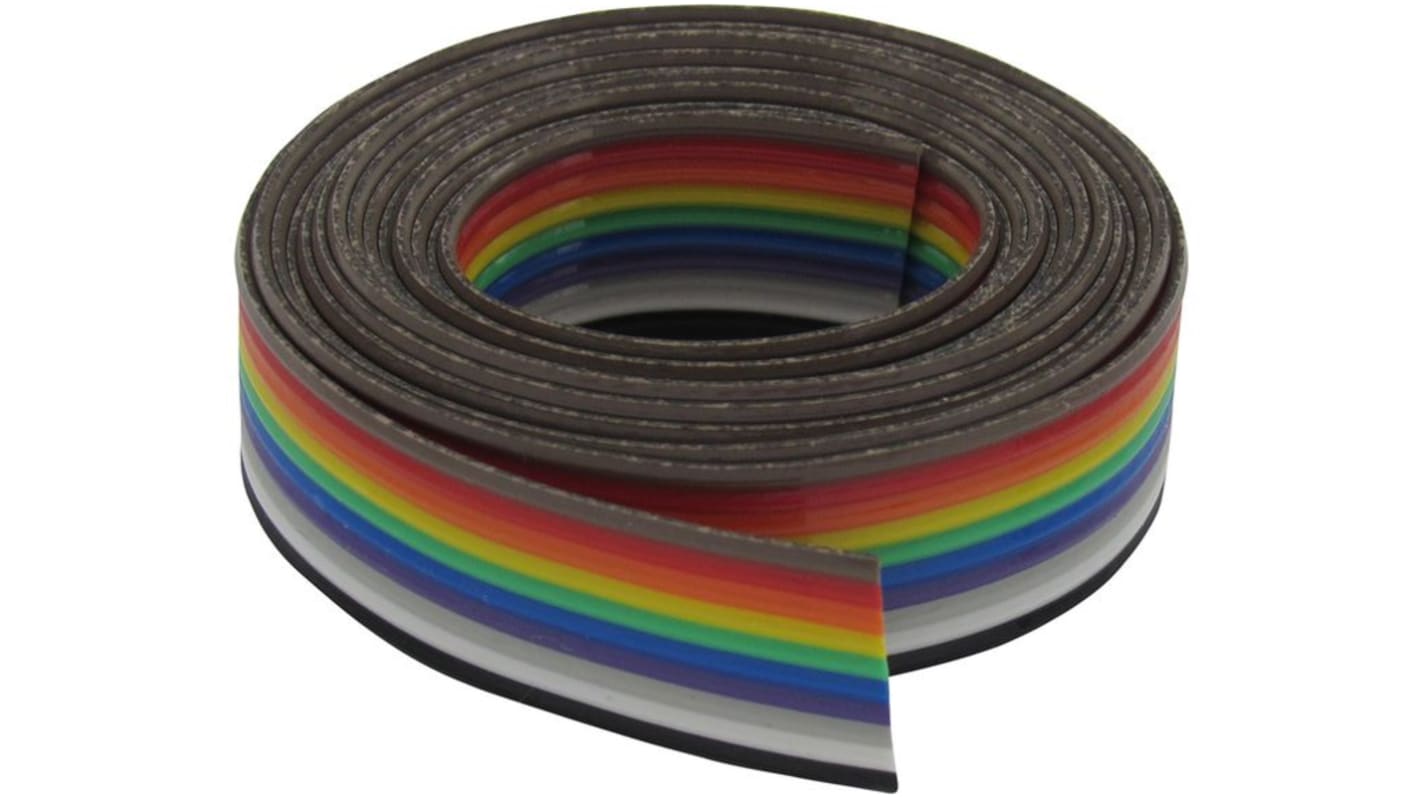 Flat Ribbon Cable,1.27mm,10x0.08mm²,Unsh