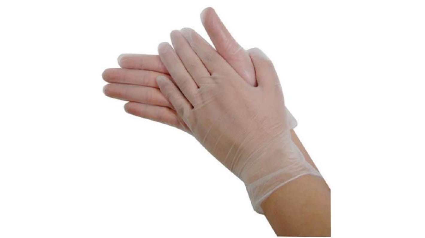 Clear Vinyl glove - M (Pack of 100)