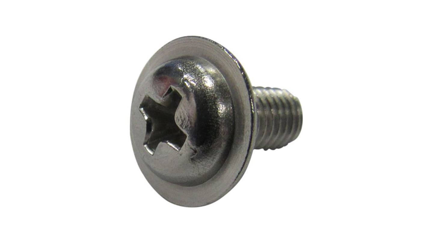 Oval-Head screw M4 8mm Phillips Stainles